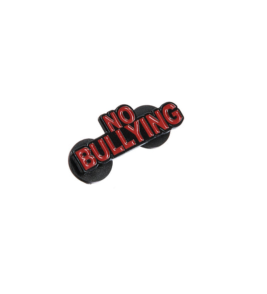 NO BULLYING PIN RED