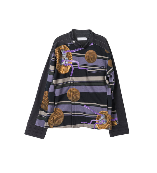 RIADIS PRINTED JACKET BLACK GRAPHIC