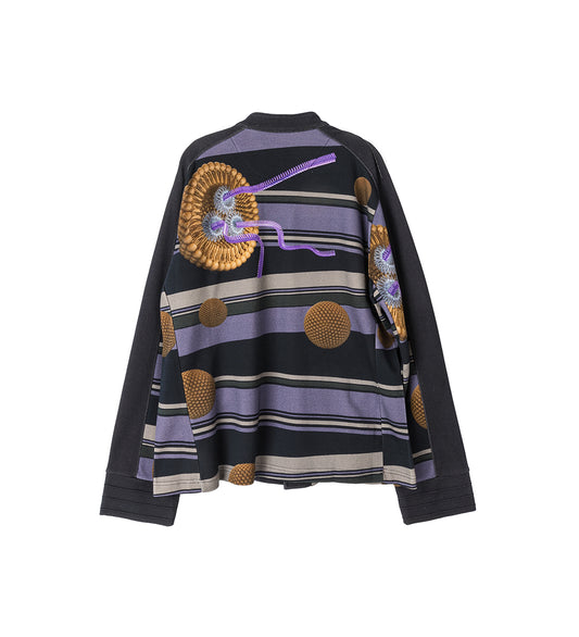RIADIS PRINTED JACKET BLACK GRAPHIC