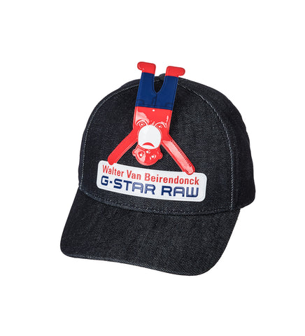 WALTER VAN BEIRENDONCK X G-STAR BASEBALL CAP DENIM