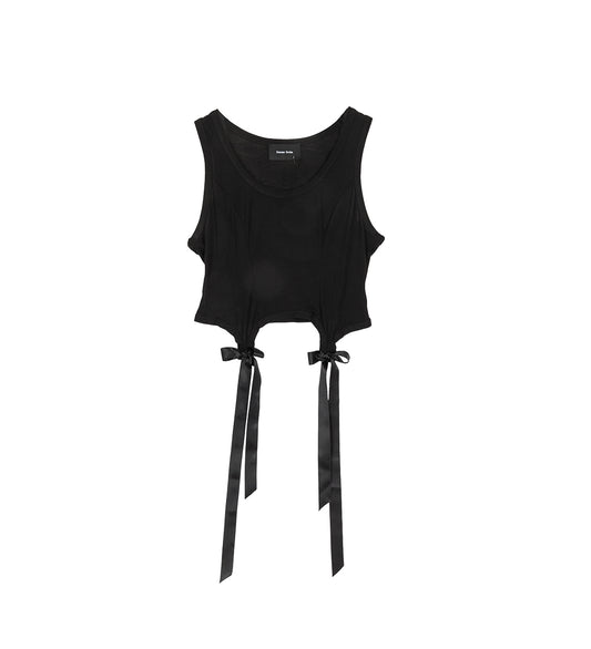 EASY TANK W/ BOW TAILS BLACK