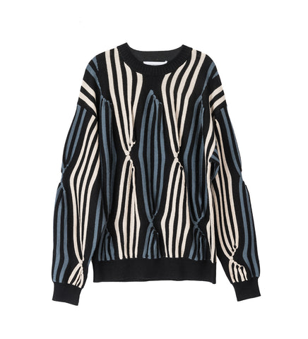 SOLIX JUMPER BLACK/BEIGE/GREEN