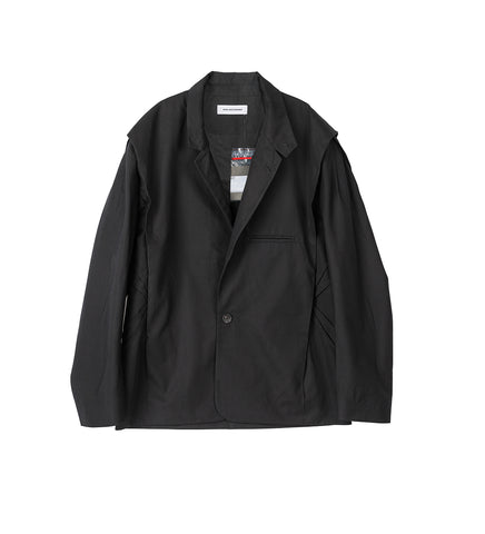 PUFF SLEEVE WORKWEAR JACKET BLACK/PEARL