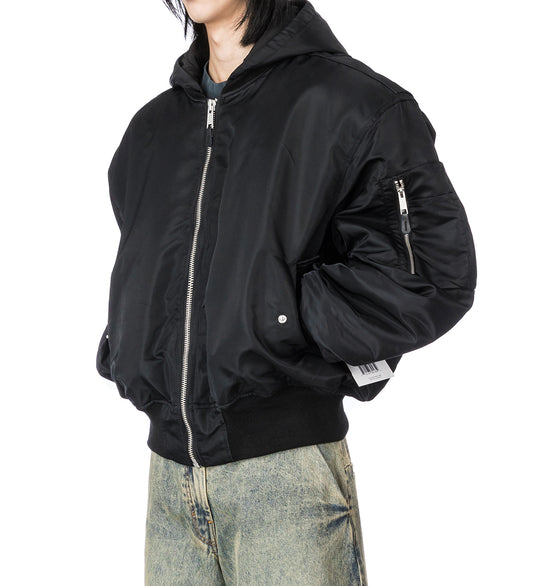 HOODED BROAD BOMBER OIL