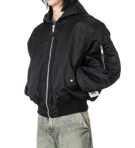 HOODED BROAD BOMBER OIL