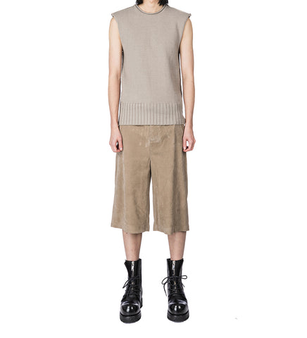 BURNS KNIT VEST MIDDLE GREY