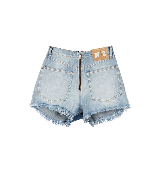 REVERSE DENIM SHORTS LIGHT WASH