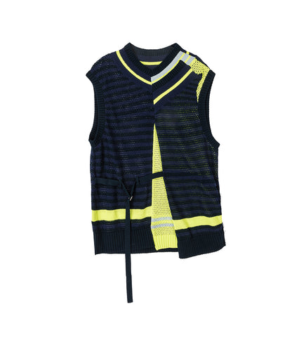 LAYERED MESH KNIT VEST