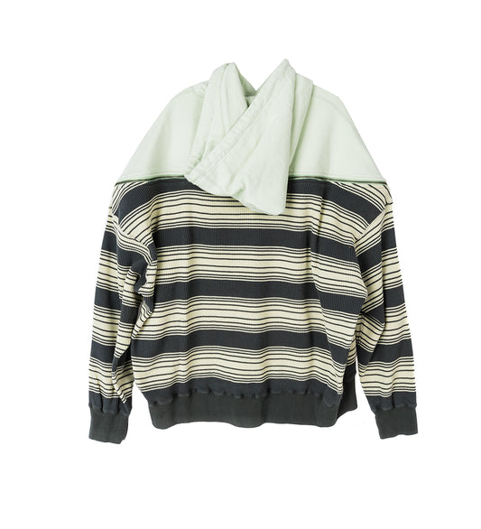 WAFFLE KNIT ZIP HOODIE MINT