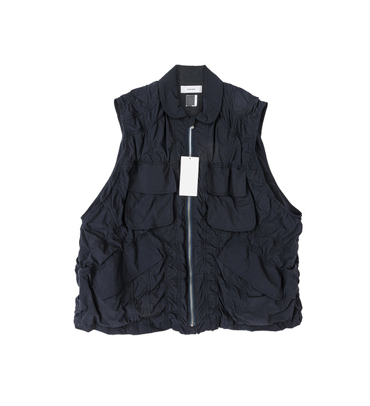 PATCHWORK VEST NAVY