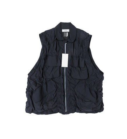 PATCHWORK VEST NAVY