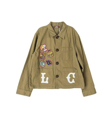 WASHED LC LIGHT JACKET OLIVE