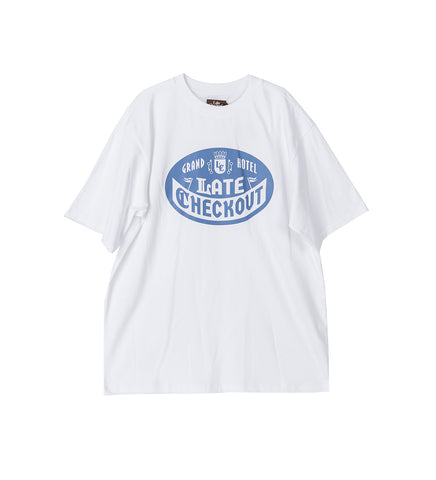 BLUE BADGE TEE WHITE