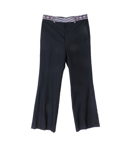 WOOL PANTS NAVY