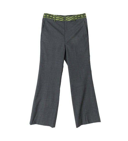 WOOL PANTS GREY
