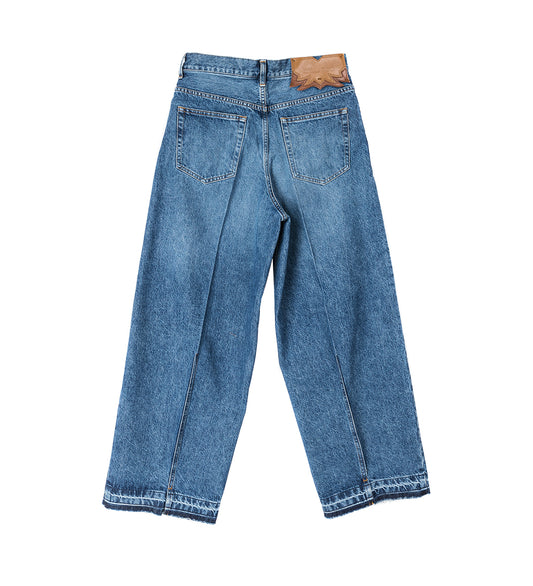 WIDE DENIM PANTS BLUE