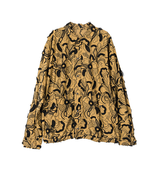 EMBROIDERY BLOUSON BEIGE