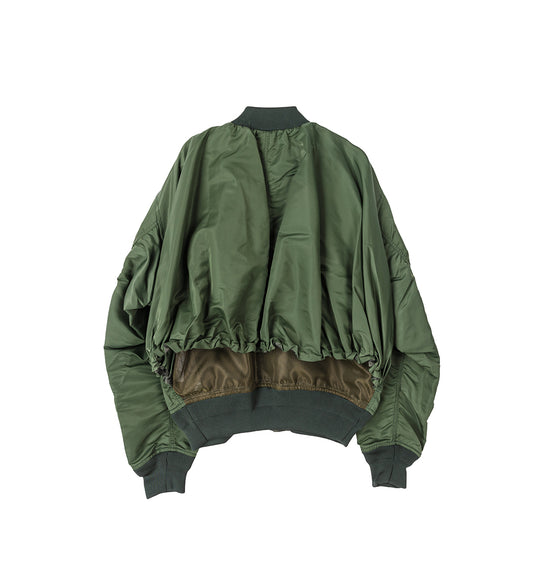 NYLON TWILL BLOUSON KHAKI