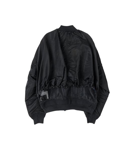 NYLON TWILL BLOUSON BLACK