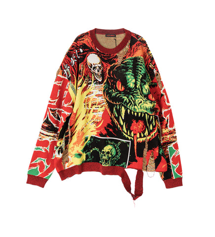 MISFIT JACQUARD JUMPER DEMON MOVIE