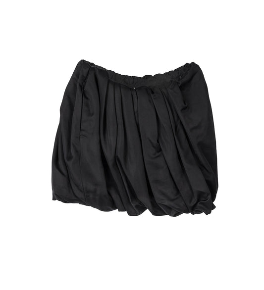 ROLLED HEM SKIRT BLACK
