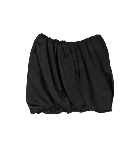 ROLLED HEM SKIRT BLACK