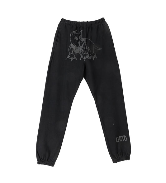 REFECTIVE PUP SWEATPANT BLACK