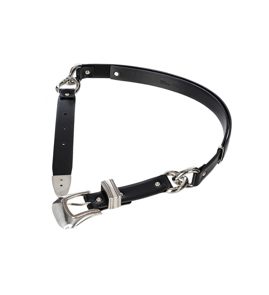 RING CHAIN BELT BLACK