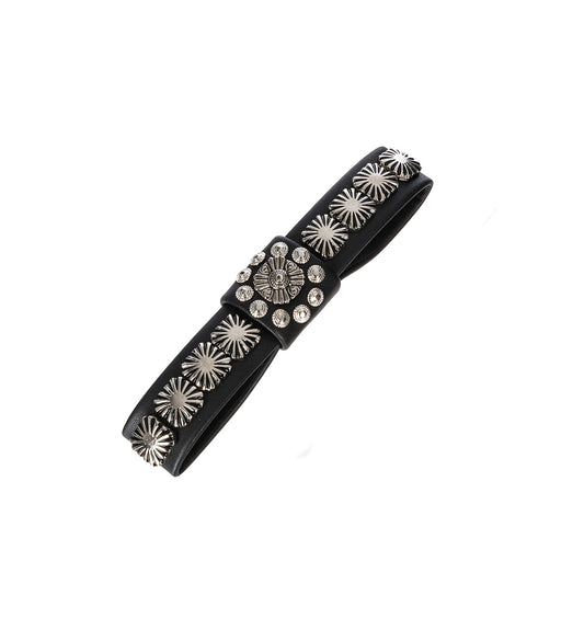 METAL RIBBON CLIP TIE BLACK