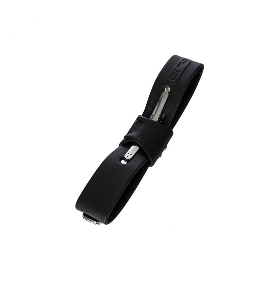 METAL RIBBON CLIP TIE BLACK