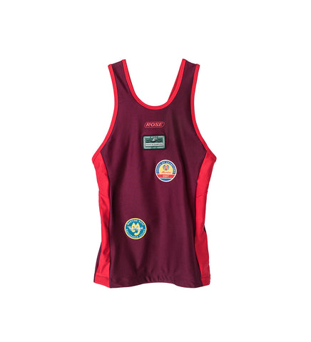 WOMEN'S SWIM VEST RED