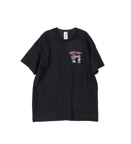 SPIRAL SNOPPY T-SHIRT SS BLACK