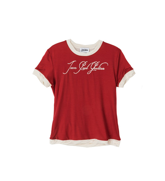 BABY-TEE RED/ECRU