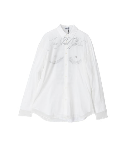 LONG SLEEVES DOUBLE LAYER SHIRT WHITE
