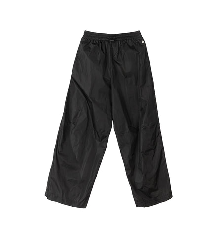 TRACK PANTS W/ DAISY EMB BLACK