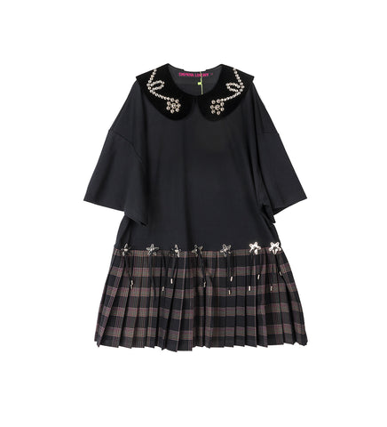 SALTOS MINI KILT DRESS BLACK