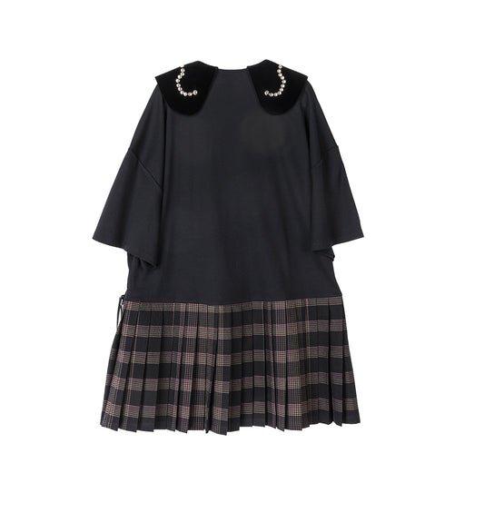SALTOS MINI KILT DRESS BLACK