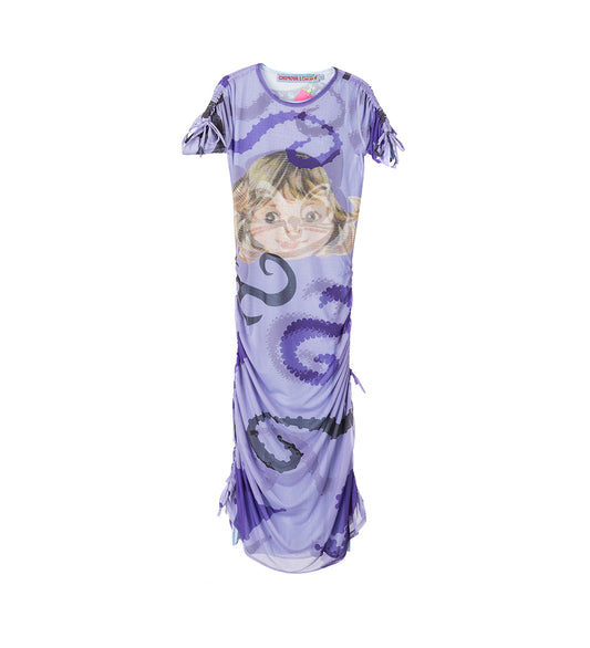 BALLAST SHORT SLEEVE DRESS BLUE/PURPLE