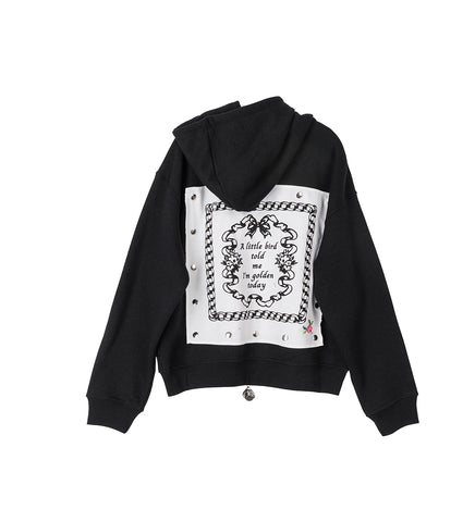 EMOTIONAL NAPKIN HOODIE BLACK
