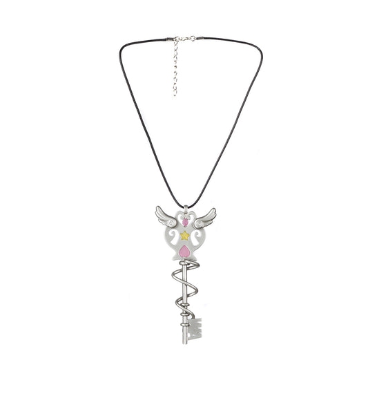 KEY CHARM NECKLACE SILVER