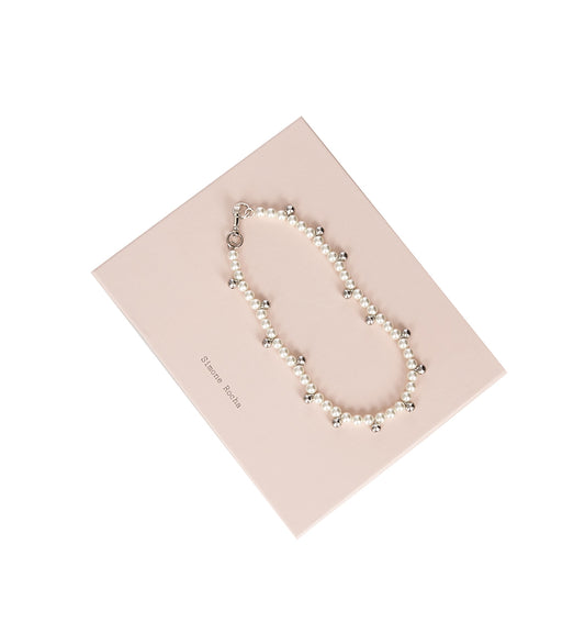 BELL CHARM AND PEARL NECKLACE PEARL