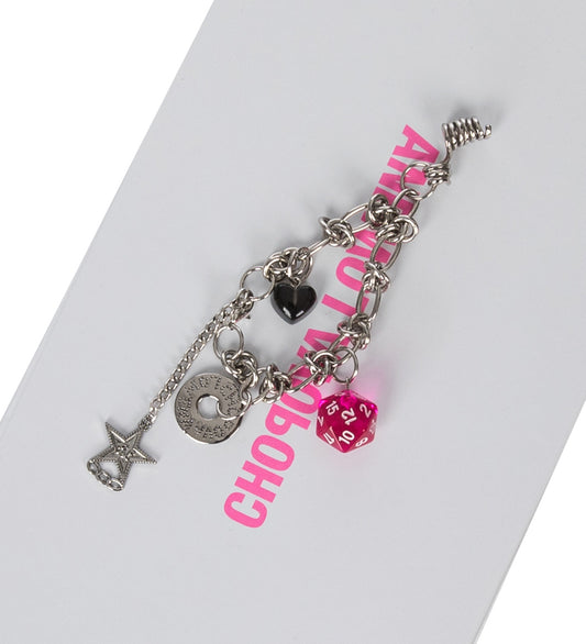 MULTI CHARM BRACELET SILVER