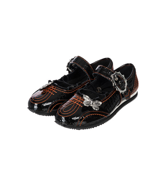 CROC MARTA MARY JANE BLACK/ORANGE