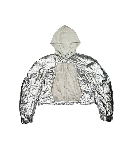 TANKER HOODED JACKET SILVER