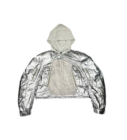 TANKER HOODED JACKET SILVER