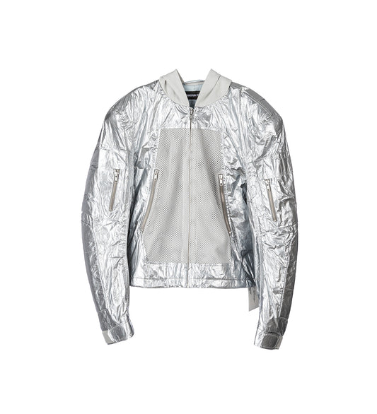 TANKER HOODED JACKET SILVER