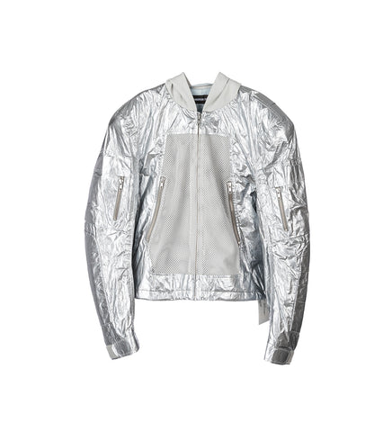 TANKER HOODED JACKET SILVER