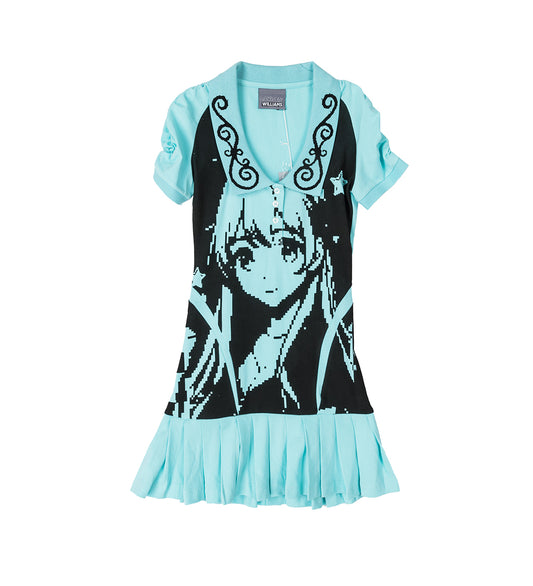 AMELIA DRESS AQUA