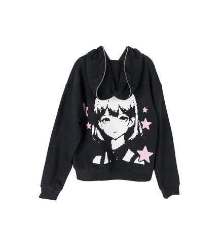 CARE BUTTERFLY HOODIE BLACK