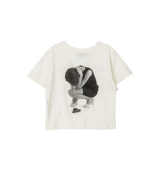 HAPPY CROPPED T-SHIRT WHITE